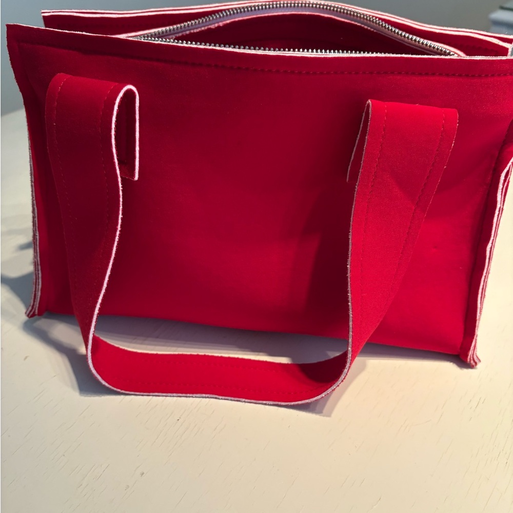 Norma Kamali Vibrant Red Tote Bag